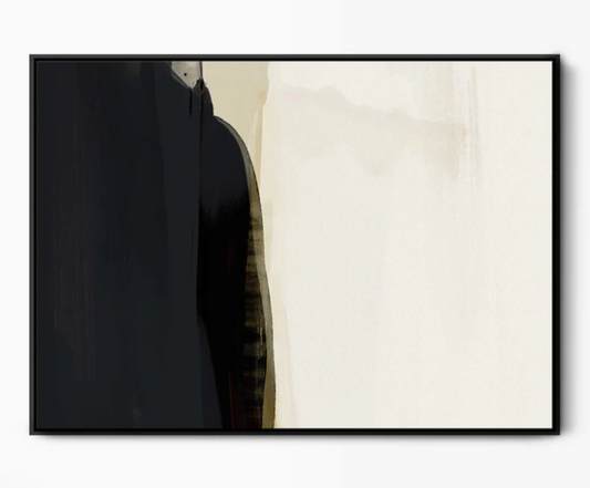 Shore Thing Framed Abstract Canvas Art (Large)