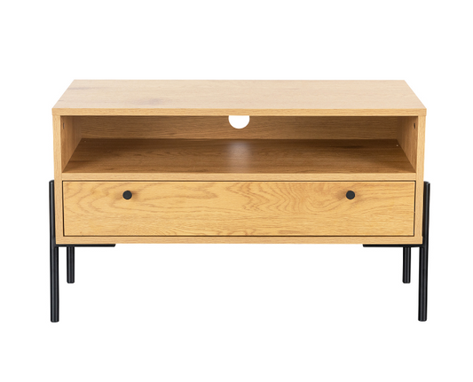 Madrid TV Unit 800 - Oak and Black
