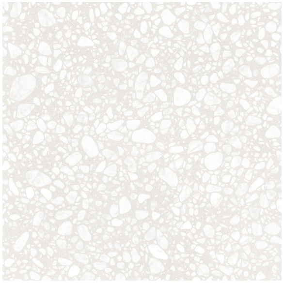 Pebble White Porcelain 600x600x10mm (M15)
