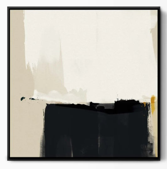 Quiet Mind Framed Abstract Canvas Art 85x85cm