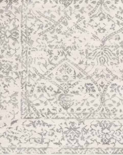 Copenhaver Power Loom Off-White/Medium Gray/Charcoal Rug, 275 x 200cm