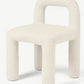 Cyla Dining Chair, Whitewash Boucle
