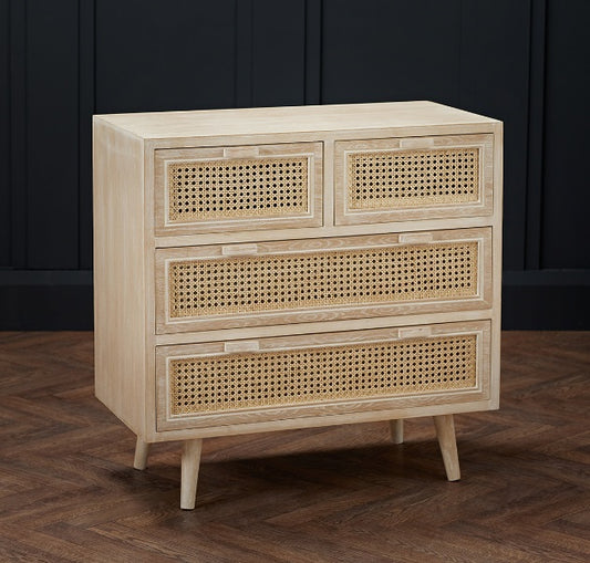 Toulouse 2+2 Drawer Chest, 77x77x39cm