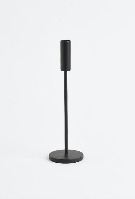 Tall candlestick, Black