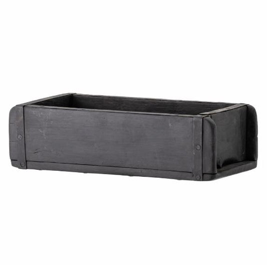Janemaria Box, Black, Reclaimed Wood