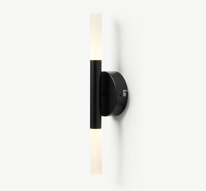 Wanda LED Bathroom Wall Light, Black