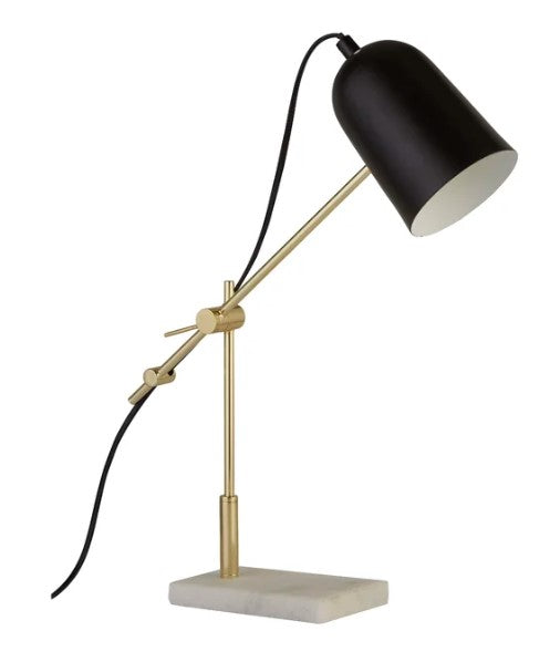 Greely 49Cm Black/Gold Desk Lamp