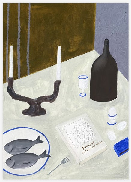 Isabelle Vandeplassche - Still Life with Fish Poster