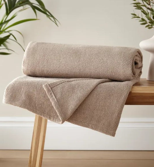 Ashley 130cm x 180cm Throw, Chateau Grey