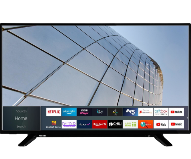 Toshiba UL21 43" 4K Ultra HD with HDR10 LED Freeview Play Smart TV