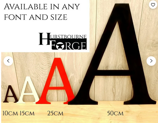Exterior Metal Letters