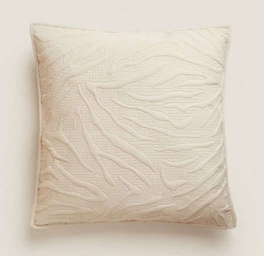 Soft-Touch Topstitched Cushion Cover, 50x50cm