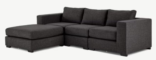 Mortimer 4 Seater Modular Corner Sofa, 258x94x84cm