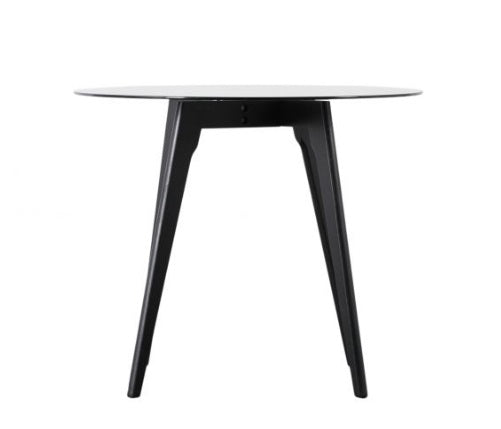 Blair Round Dining Table Black, 90x90x75cm