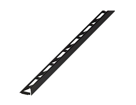 Diall Black 8mm Straight Aluminium Tile trim