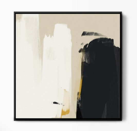 High Spirits Framed Abstract Canvas Art 85x85cm