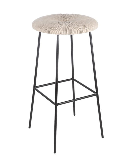 Retreat Round Wicker Bar Stool, 43x43x89cm