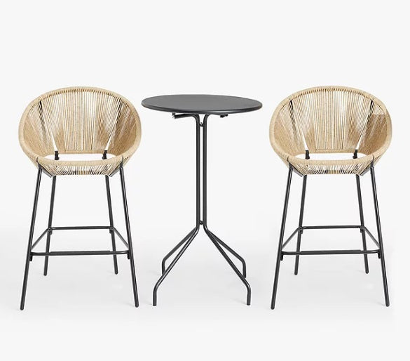 Salsa Garden Bar Table & Chairs Set, Natural