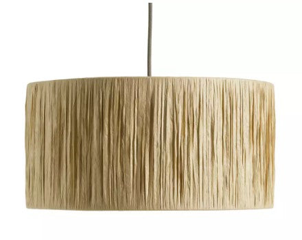 Habitat Salto Raffia Ceiling Shade, 20x40cm