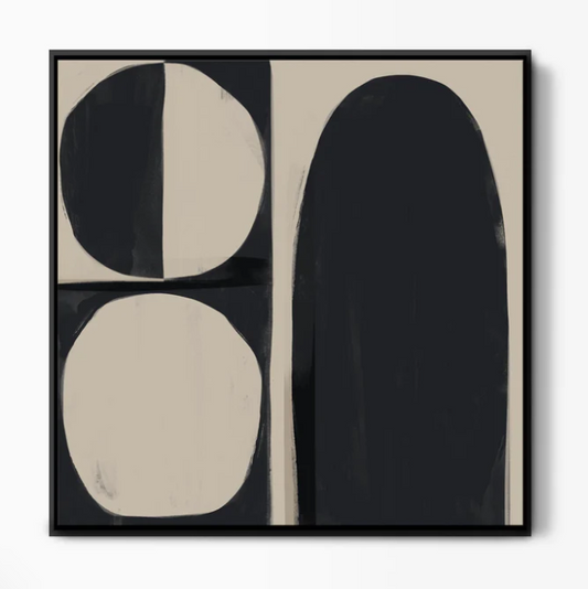 Moon Child Abstract Canvas Art 85x85cm