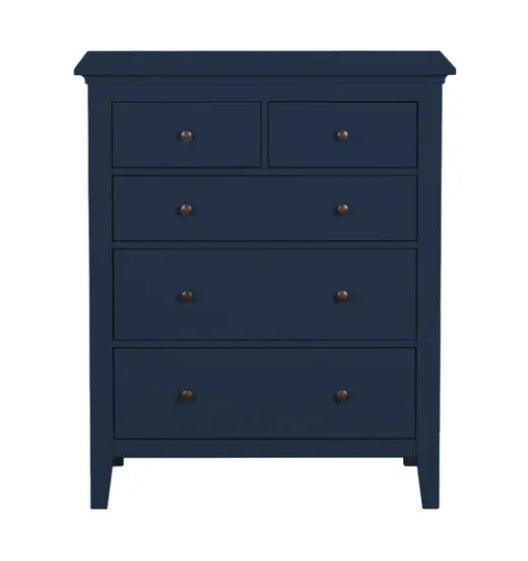 Lynton 5 Drawer Chest Navy, 101x84x42cm