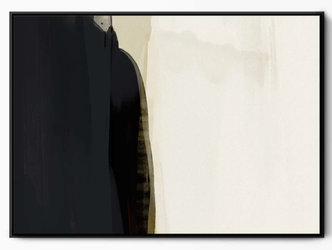 Shore Thing Framed Abstract Canvas Art (Extra Large)