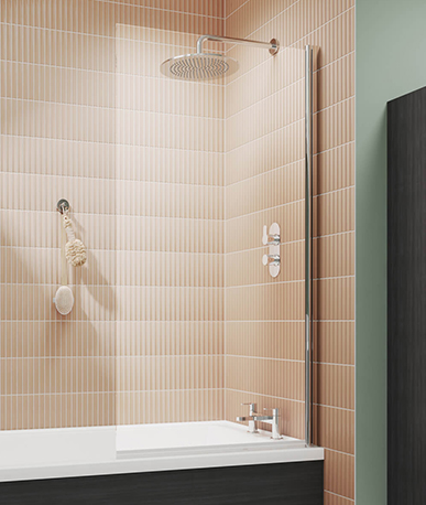 Newark Hinged Square Bath Screen