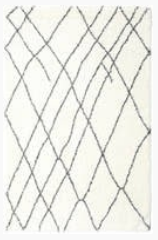 Shaggy Tangier - Beige / White 300x200