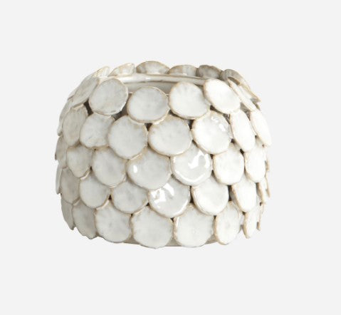 Vase, Dot, White