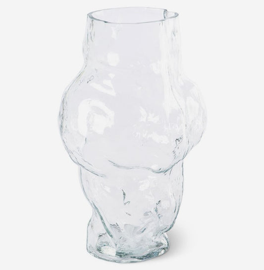 Cloud Vase Clear Glass High