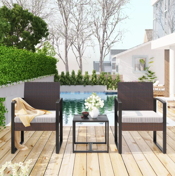 Horta 2 Seater Rattan Conversation Set