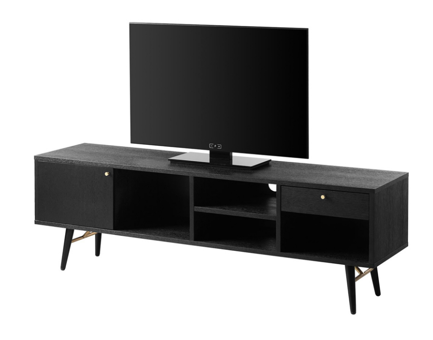 Barcelona TV Unit 1500 - Black and Copper, 40x150x50cm