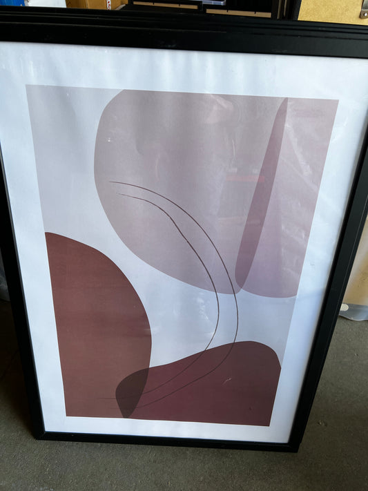 GRAPHIC SHAPES AND LINES NO2, 50 x 70cm, framed