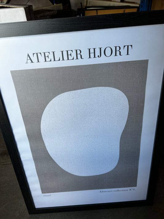 Atelier Hjort shape, 50 x 70cm, framed
