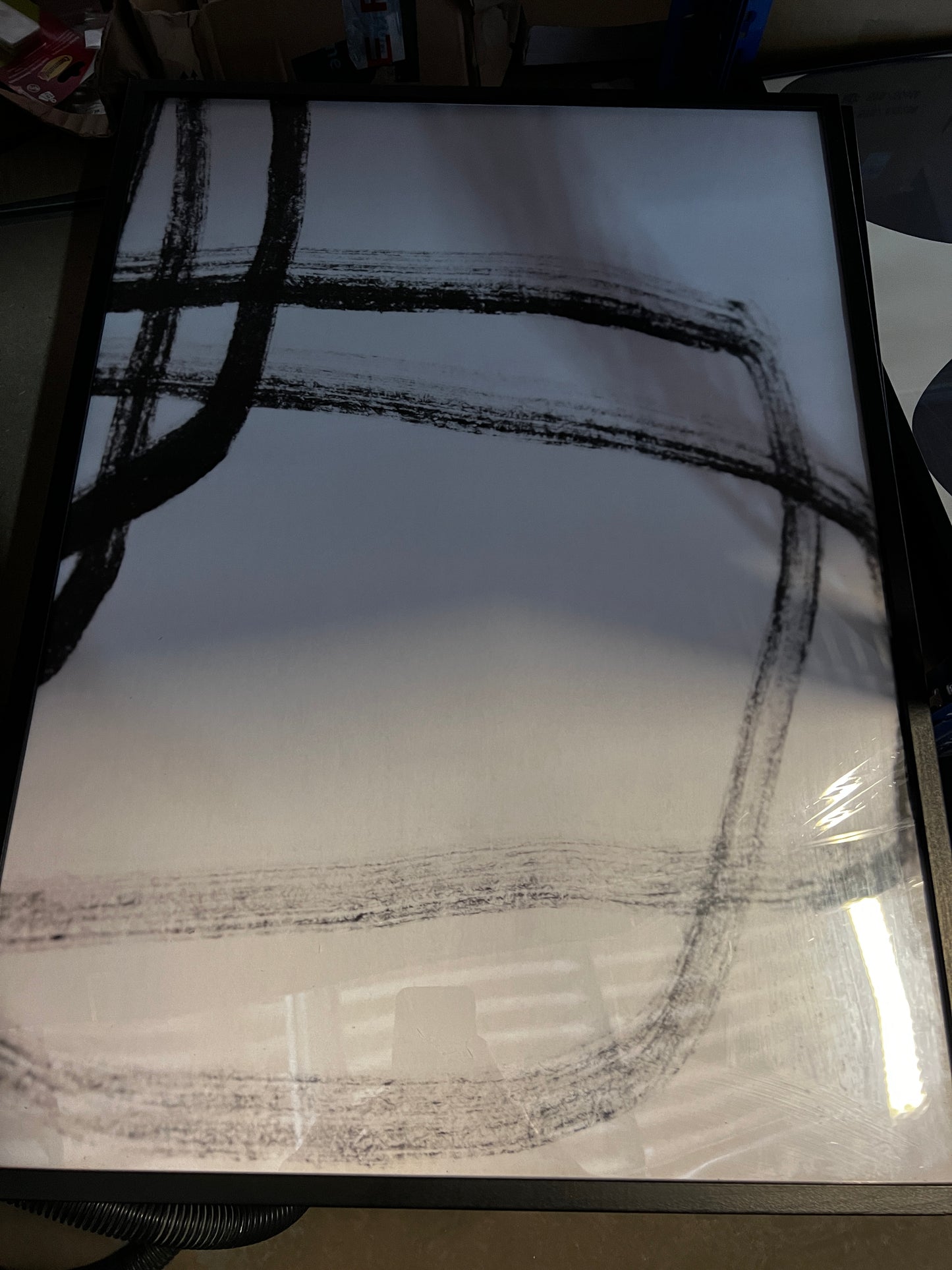 Brush Paint, 50 x 70cm, framed