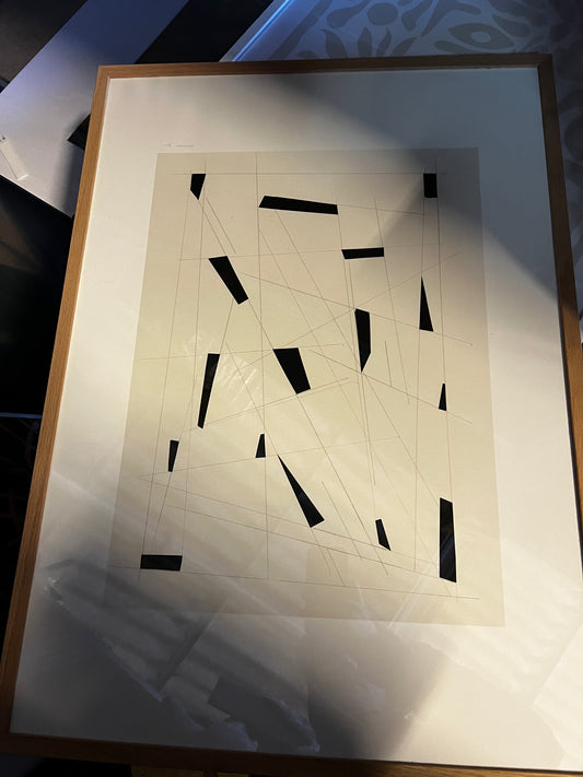 Geometric Puzzle, 50 x 70cm, framed