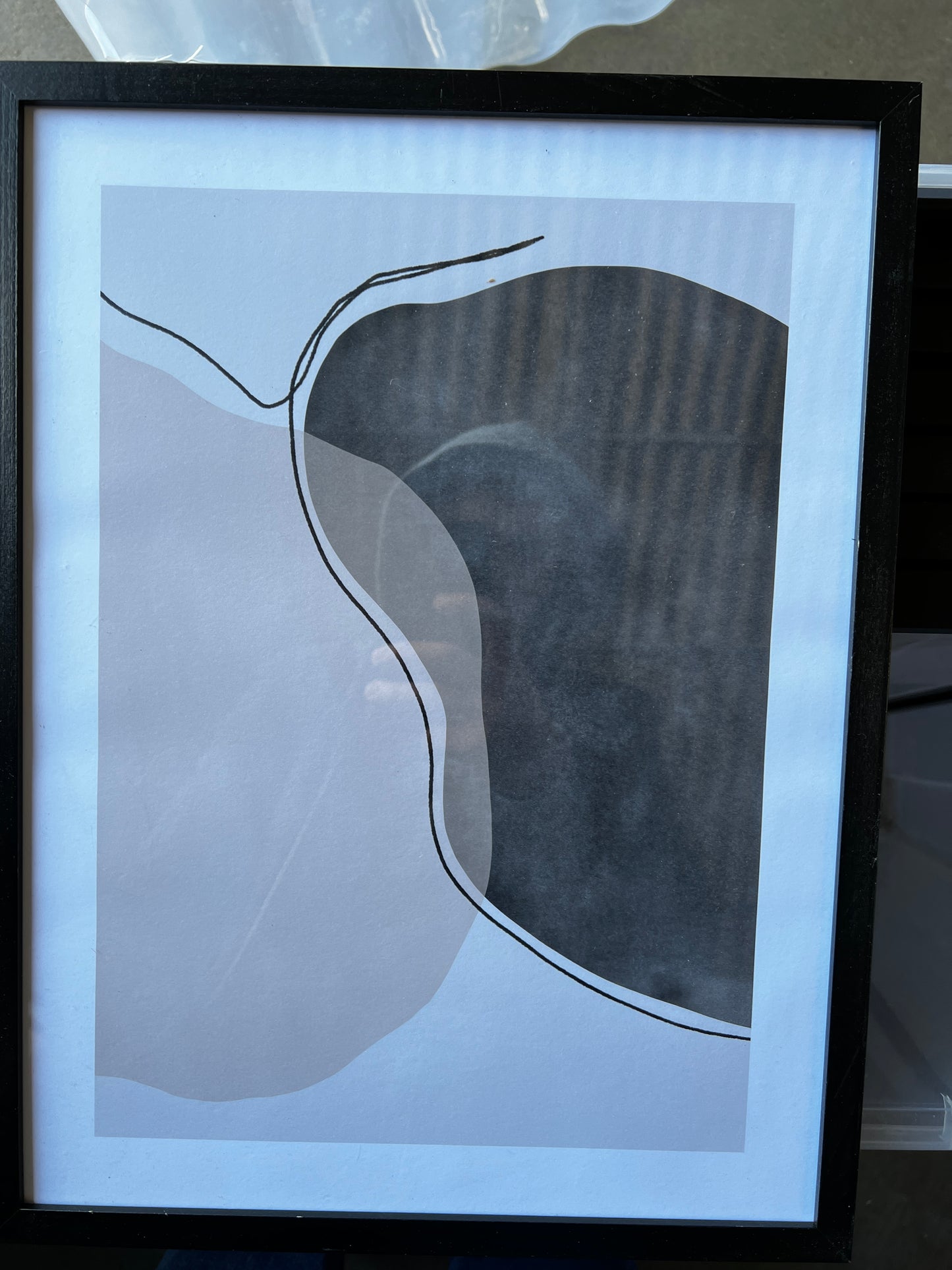 Shapes and Lines No1 Poster, 30 x 40cm, framed