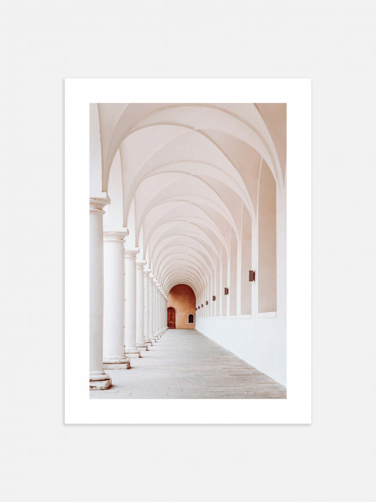 Pastel Corridor Poster
