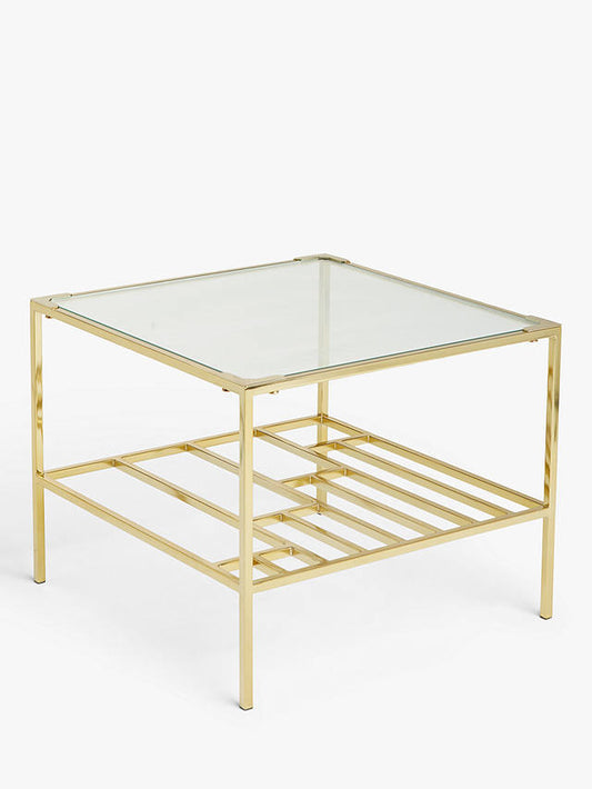 JOHN LEWIS & PARTNERS GRID SIDE TABLE, 40x50x50cm