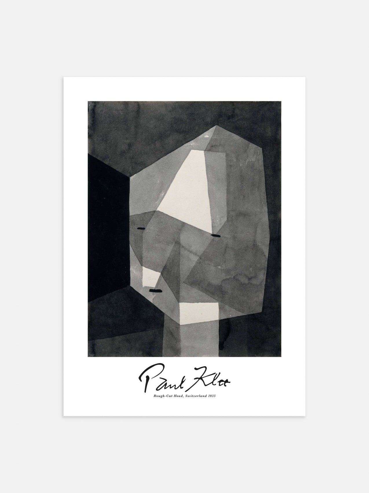 Rough-Cut Head by Paul Klee Poster 30x40cm