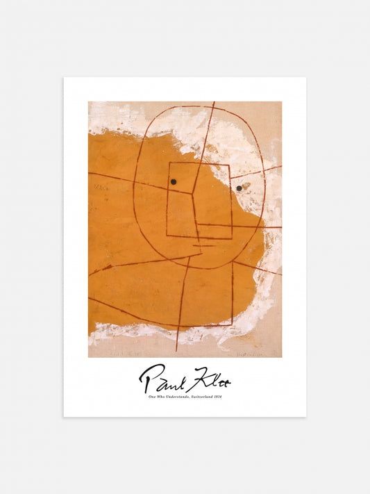 One Who Understands by Paul Klee Poster 50x70cm