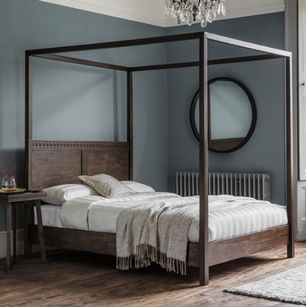Boho Boutique 4 Poster King Size Bed, 161x211x200cm