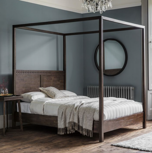 Boho Boutique 4 Poster King Size Bed, 161x211x200cm