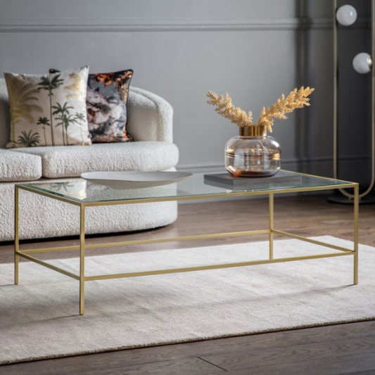 Rothbury Coffee Table Champagne, 120x65x40cm