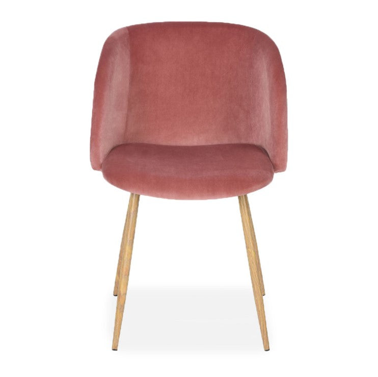 Mmilo Bath Velvet Accent Chair Dining Chairs – Rose Red