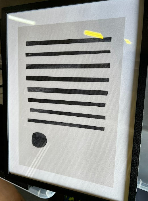 Lines and Dot Poster 30 x 40cm