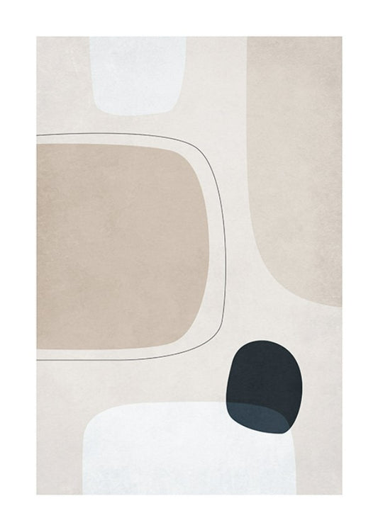 Graphic Neutrals No.1 Poster 30 x 40cm
