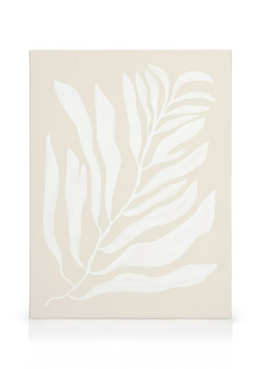White Botanical No2 Canvas 30 x 40cm