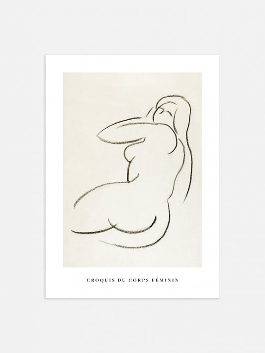 Nude Woman by Carl Newman Poster 30x40cm