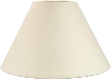 Traditional Plain Cotton Coolie Lampshade, 25x17cm